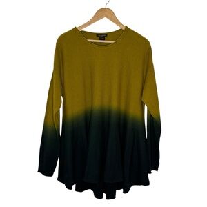 Stella Caraski Women's Boho Bohemian Hi Low Colorblock Pullover Tunic Size L/XL